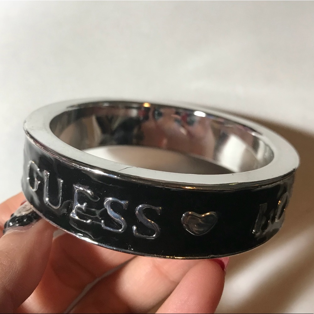 Guess Love Black & Silver Bracelet